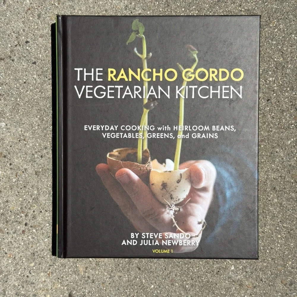 The Rancho Gordo Vegetarian Kitchen Vol 1 Extra Recipe insert Sando Newberry
